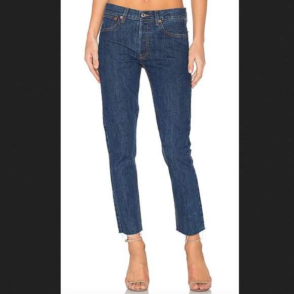 Re/Done | Jeans | Redone Originals High Rise Rigid Crop Jeans | Poshmark